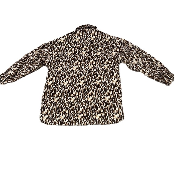 NWT URBAN BLISS/ASOS BROWN AND BLACK LEOPARD PRINT OVERSIZED JACKET SIZE 4 - Picture 7 of 9